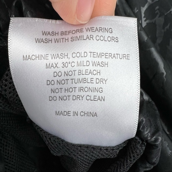 ZYIA Black Leopard Hooded Bomber Jacket Windbreaker Full Zip Pockets, Size M - Picture 8 of 8